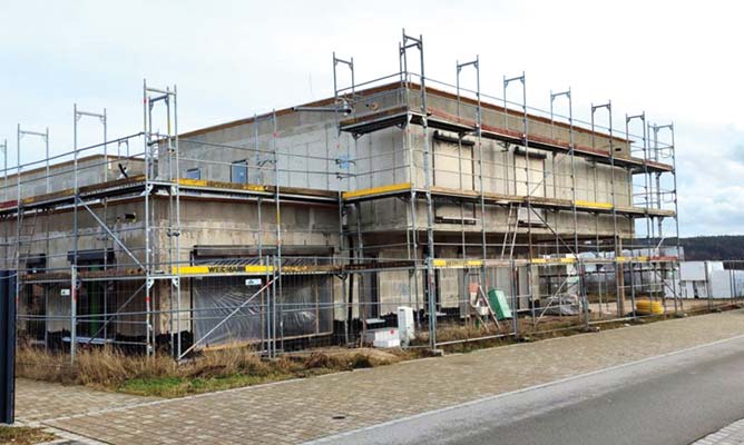 Baustelle neuer Kindergarten an der Dorotheenhöhe Hilpoltstein