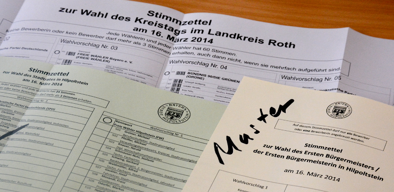 3 Stimmzettel Hip