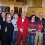 Gruppenbild mit Erwin Schilling, Bernd Beringer, Traute Beringer, Helmut Pflaumer, Marga Pflaumer, Heinz Kaiser, Rainer Herbrecher, Gertrud Janetschke, Horst Kaiser, Klaus Hübner, Helga Schmitt-Bussinger (v.l.n.r.)