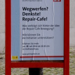 Plakatständer Repair-Café